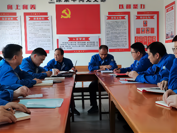 3月6日下午，公司領(lǐng)導(dǎo)馬軍忙在尿素車間組織生活上做點(diǎn)評(píng)(1).png