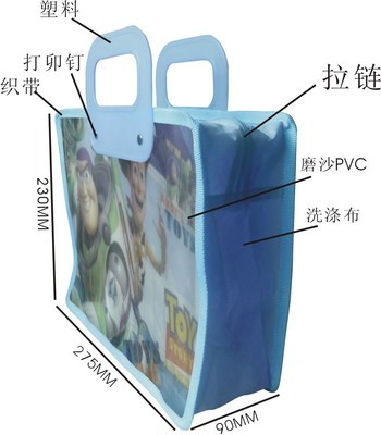 【销售PVC袋 透明磨沙PVC袋 玩具总动员PVC袋 迪士尼disneyPVC袋】价格,厂家,图片,塑料袋,苍南县龙港卡菲制袋厂-